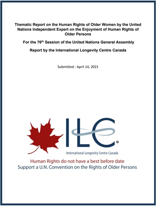 Thematic Report on the Human Rights of Older Women – United Nations Independent Expert on the Enjoyment of Human Rights by Older Persons